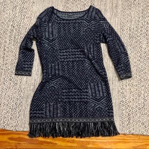 Lucky Fringe Sweater Dress